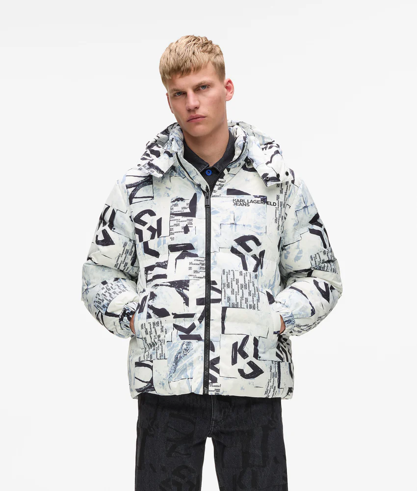 All-over Monogram puffer jacket