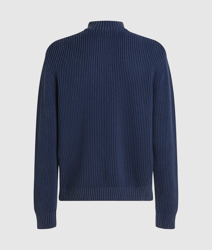 Relaxed half-zip sweater