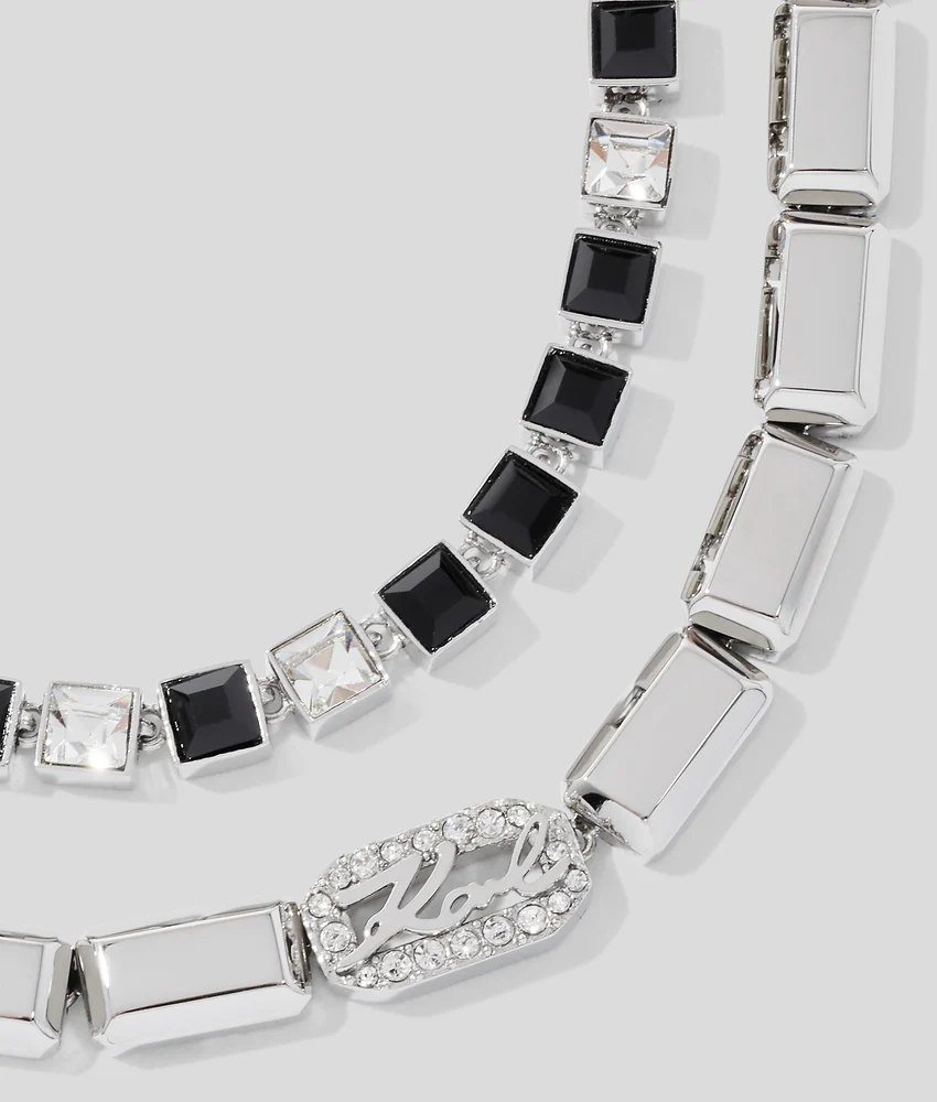 SIGNATURE PAV�� CRYSTALS NECKLACE