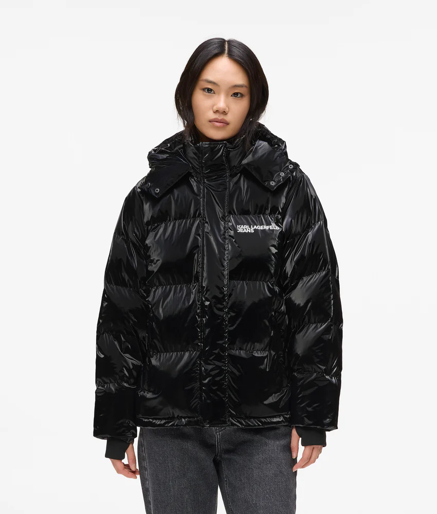 Shiny puffer jacket