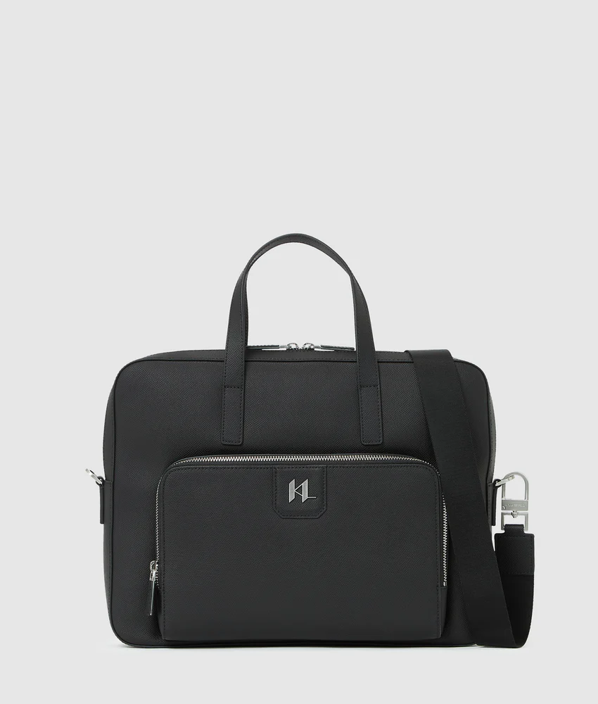 K/Monogram leather briefcase