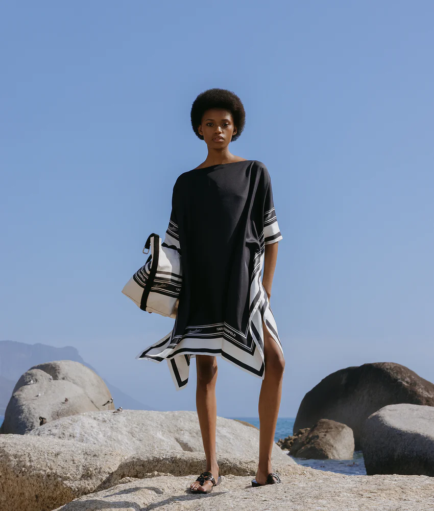 KL X BORSALINO SILK TUNIC