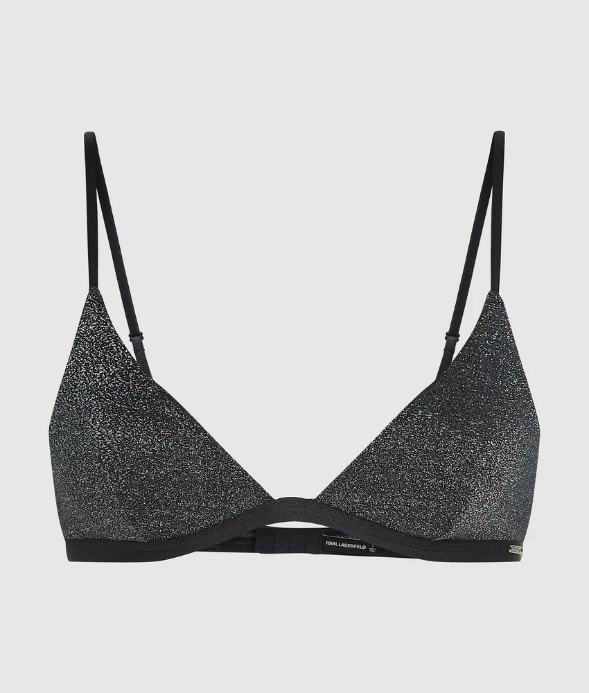 Signature metallic bralette