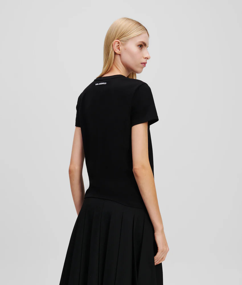 IKON KARL & CHOUPETTE RHINESTONE T-SHIRT