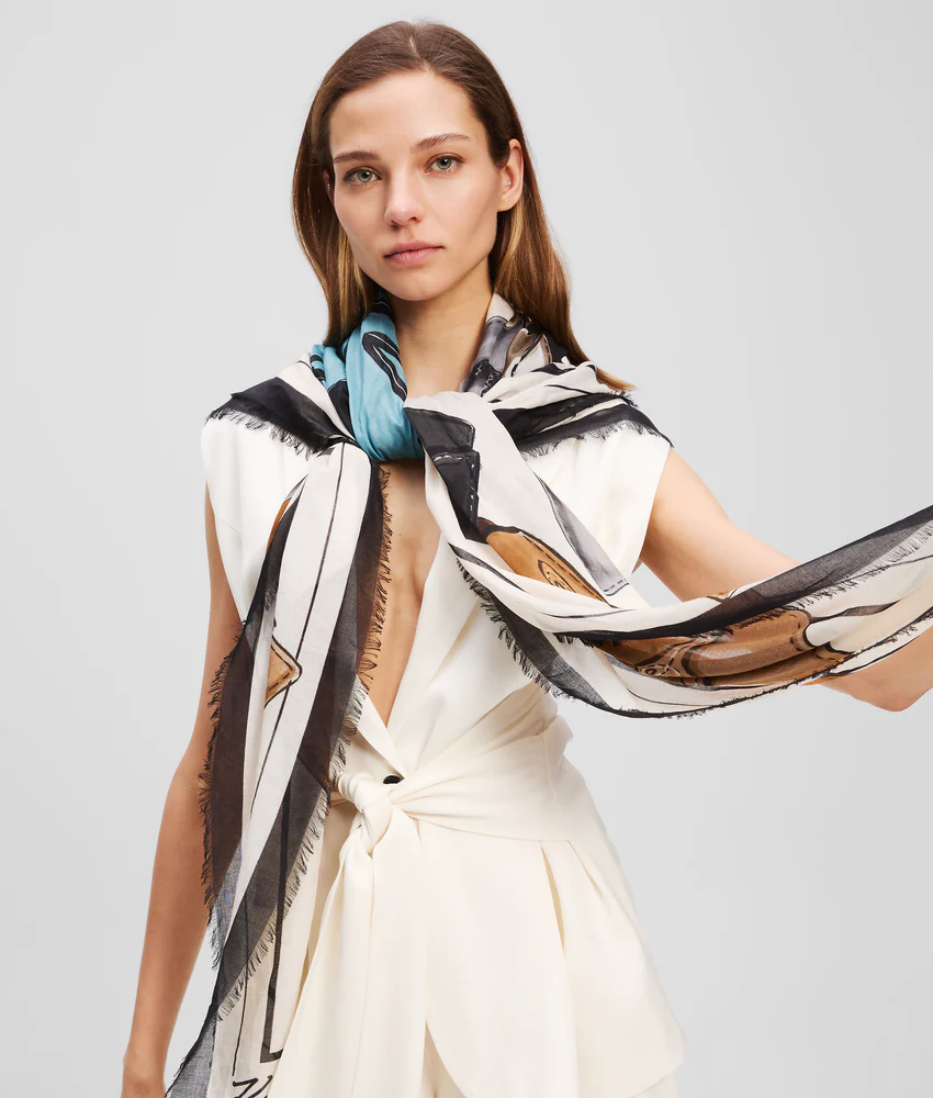 K/SIGNATURE BAGS SCARF