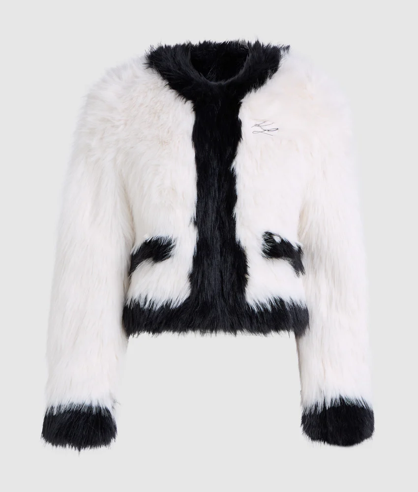 Faux-fur jacket