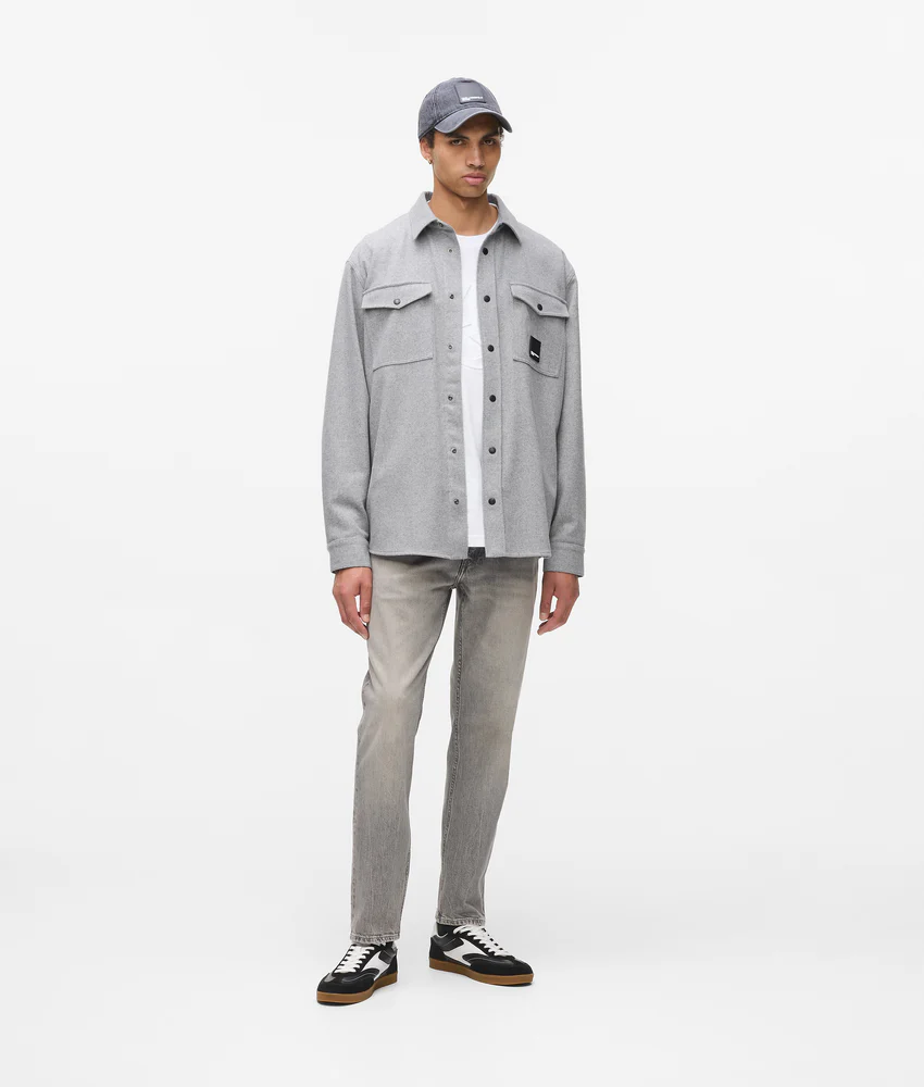 Wool-blend overshirt