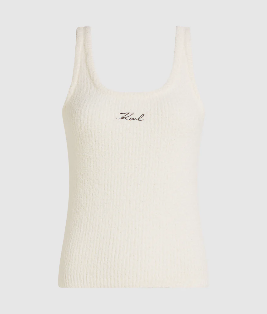 Signature fleece lounge tank top