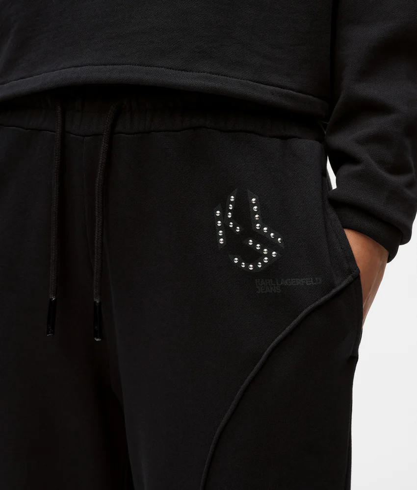 Studded monogram sweatpants
