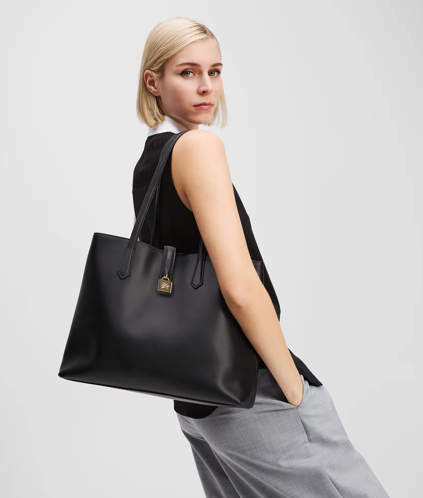 K/AUTOGRAPH PADLOCK MEDIUM TOTE BAG