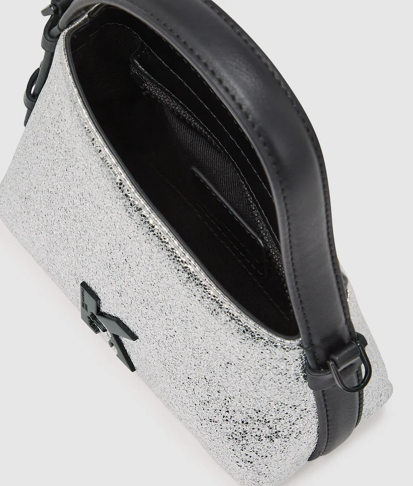 Geo shiny mini top handle bag