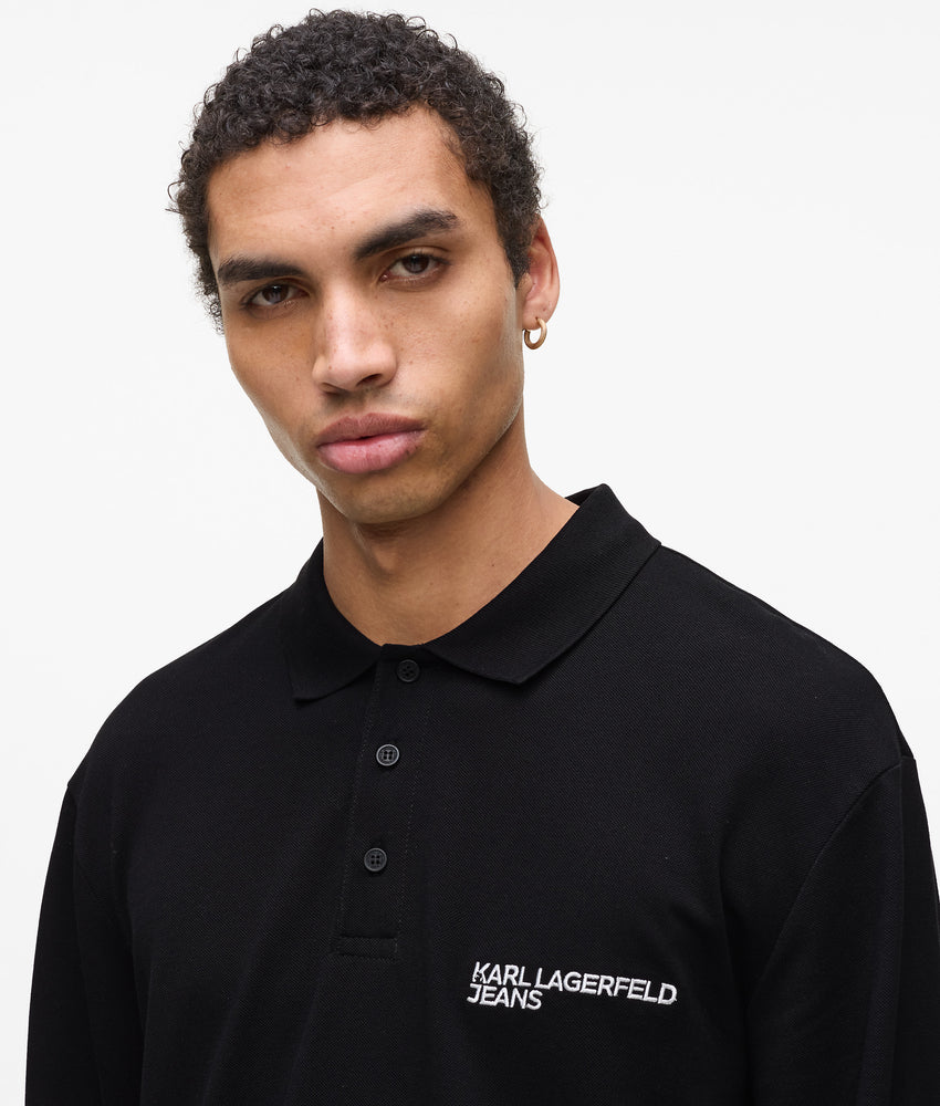 Long-sleeved polo shirt