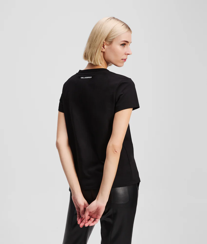 RHINESTONE IKON CHOUPETTE V-NECK T-SHIRT