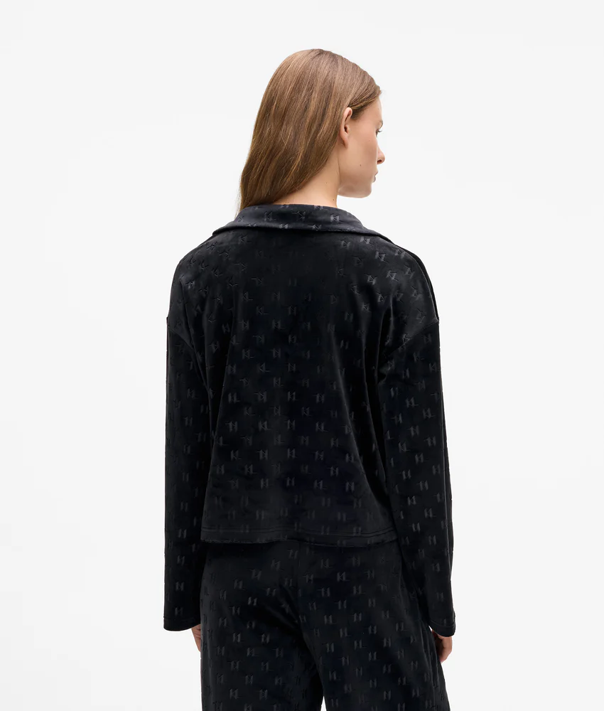 Monogram lounge polo shirt