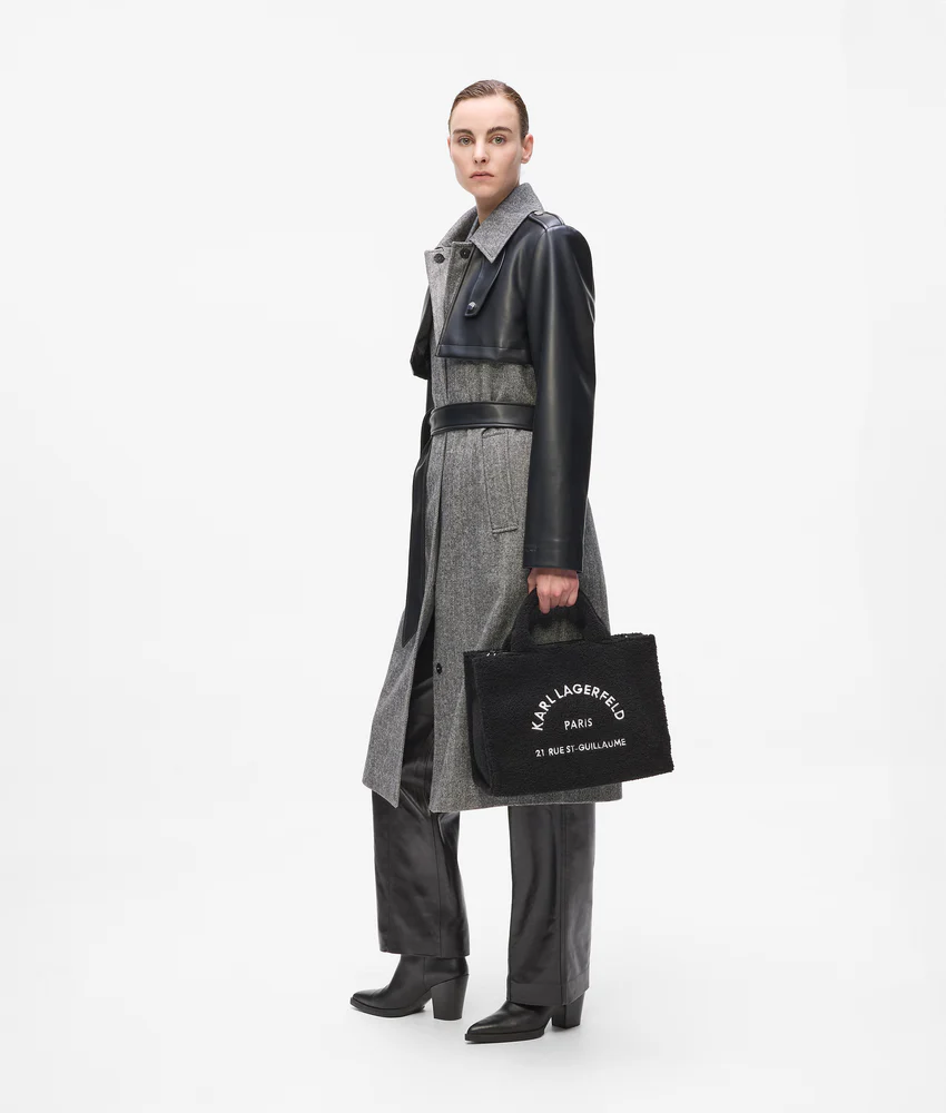 Rue St-Guillaume shearling tote bag