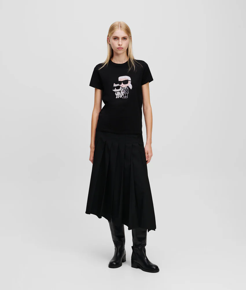 IKON KARL & CHOUPETTE RHINESTONE T-SHIRT