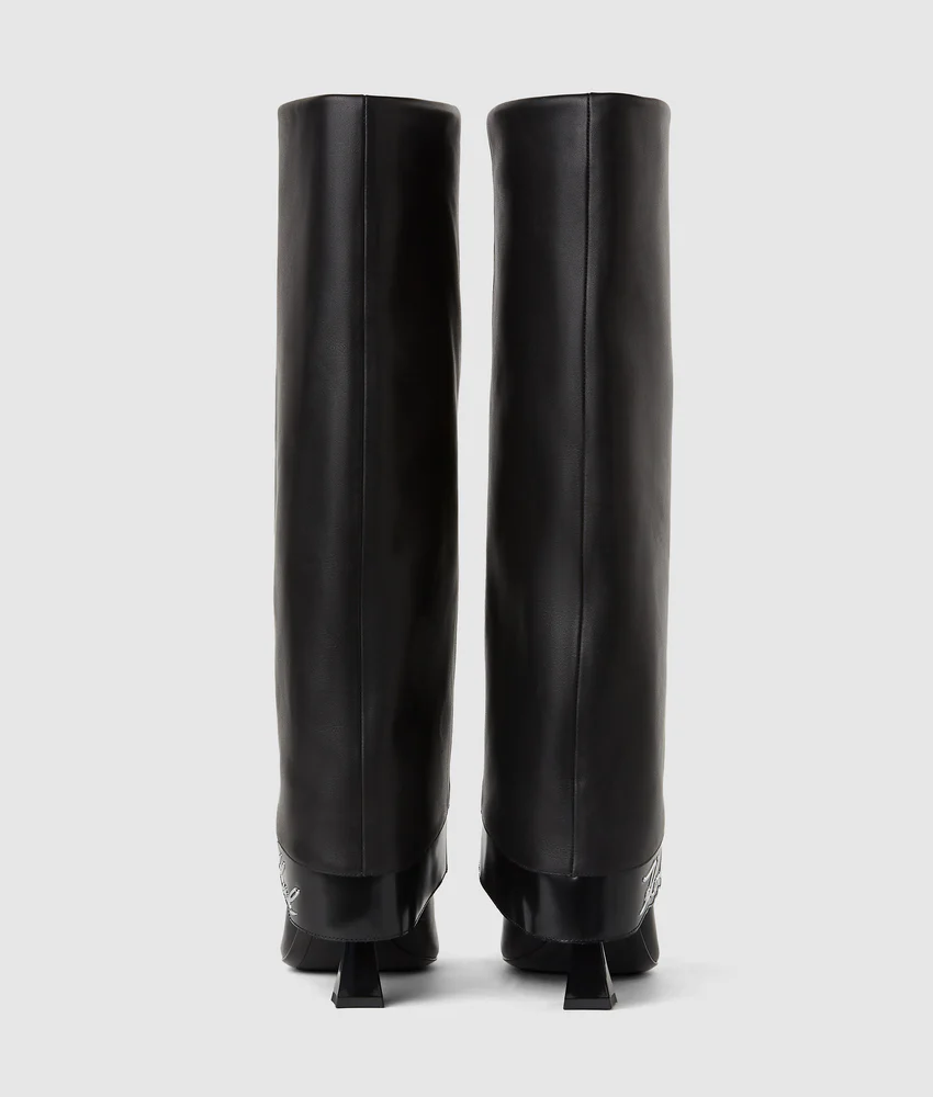 Debutante tall fold-down boots