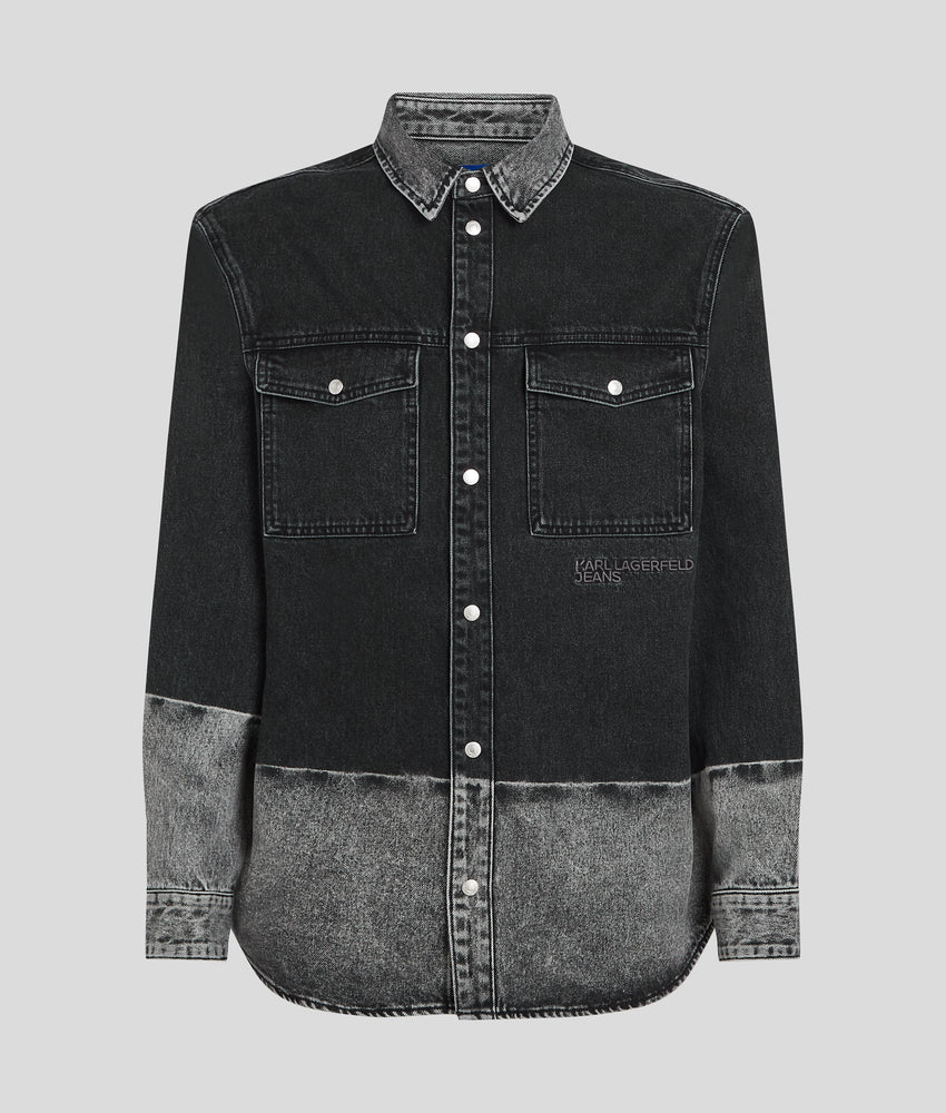 OMBRE DENIM OVERSHIRT