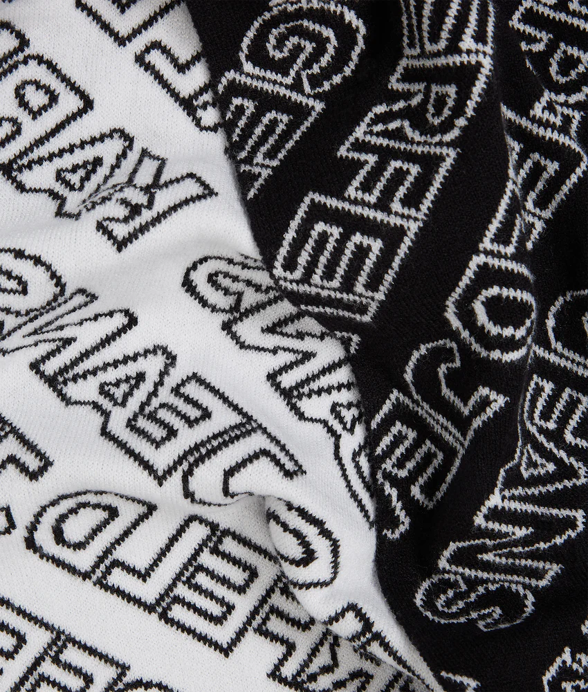 Logo scarf and beanie gift set