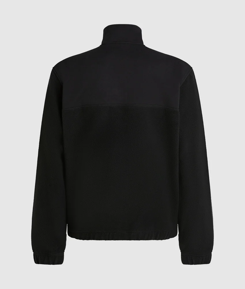Fleece half-zip sweatshirt