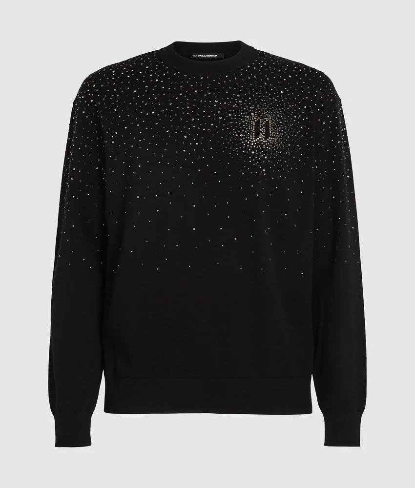 Rhinestone Degrad�� sweater