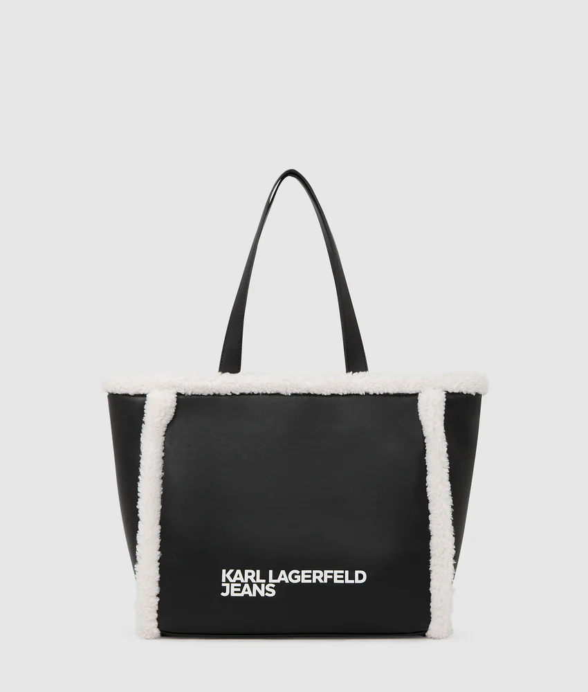 Shearling tote bag