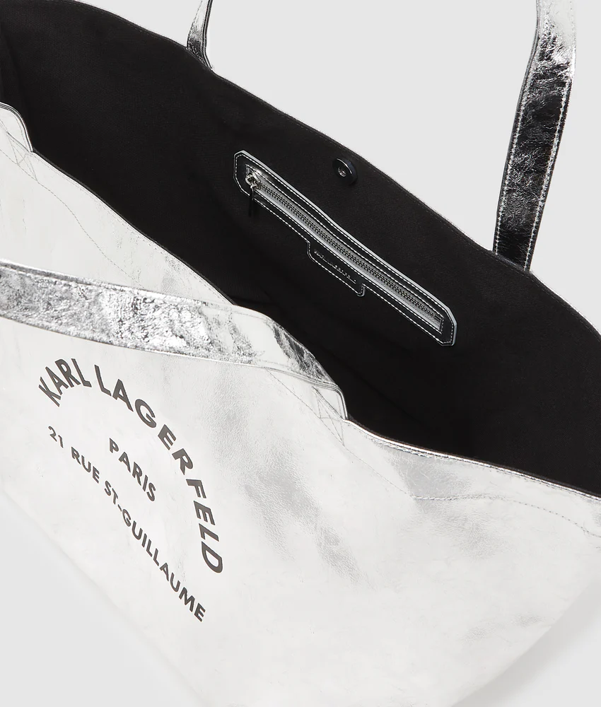 Rue St-Guillaume metallic shopper