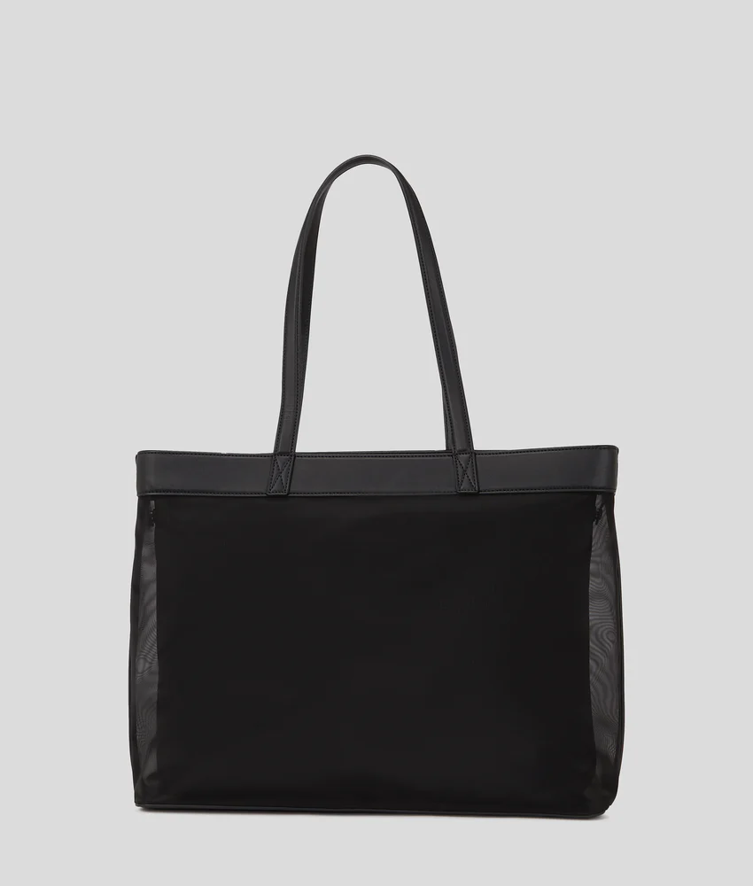 LOGO MESH BEACH TOTE BAG