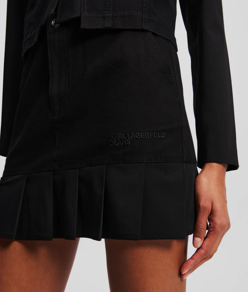 PLEATED MINI SKIRT