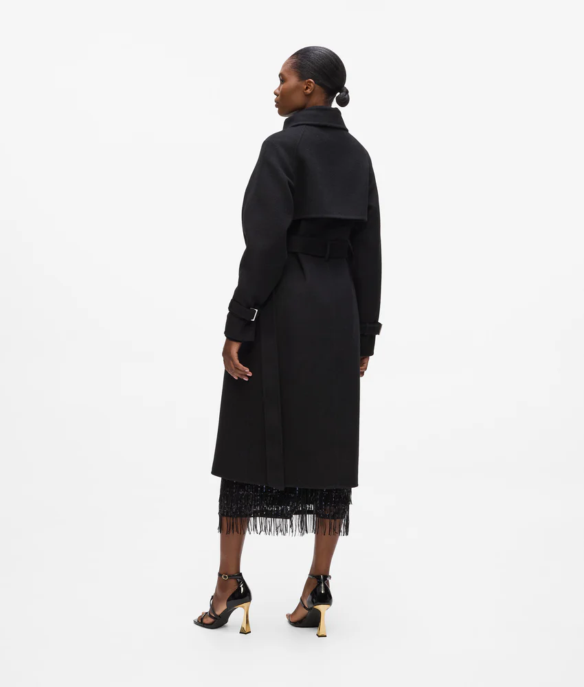 Belted long coat