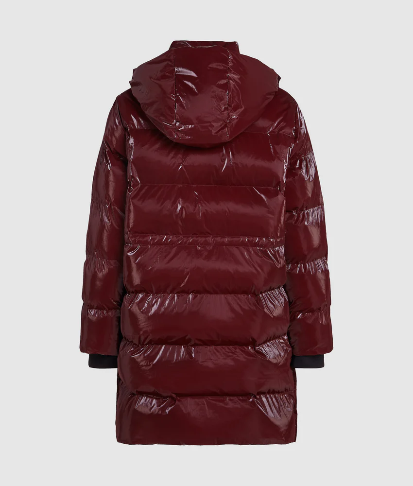 Long shiny puffer jacket