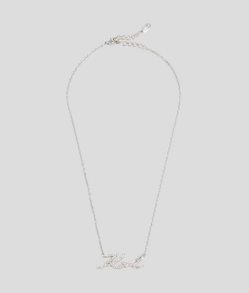SIGNATURE PAV�� CHARM NECKLACE