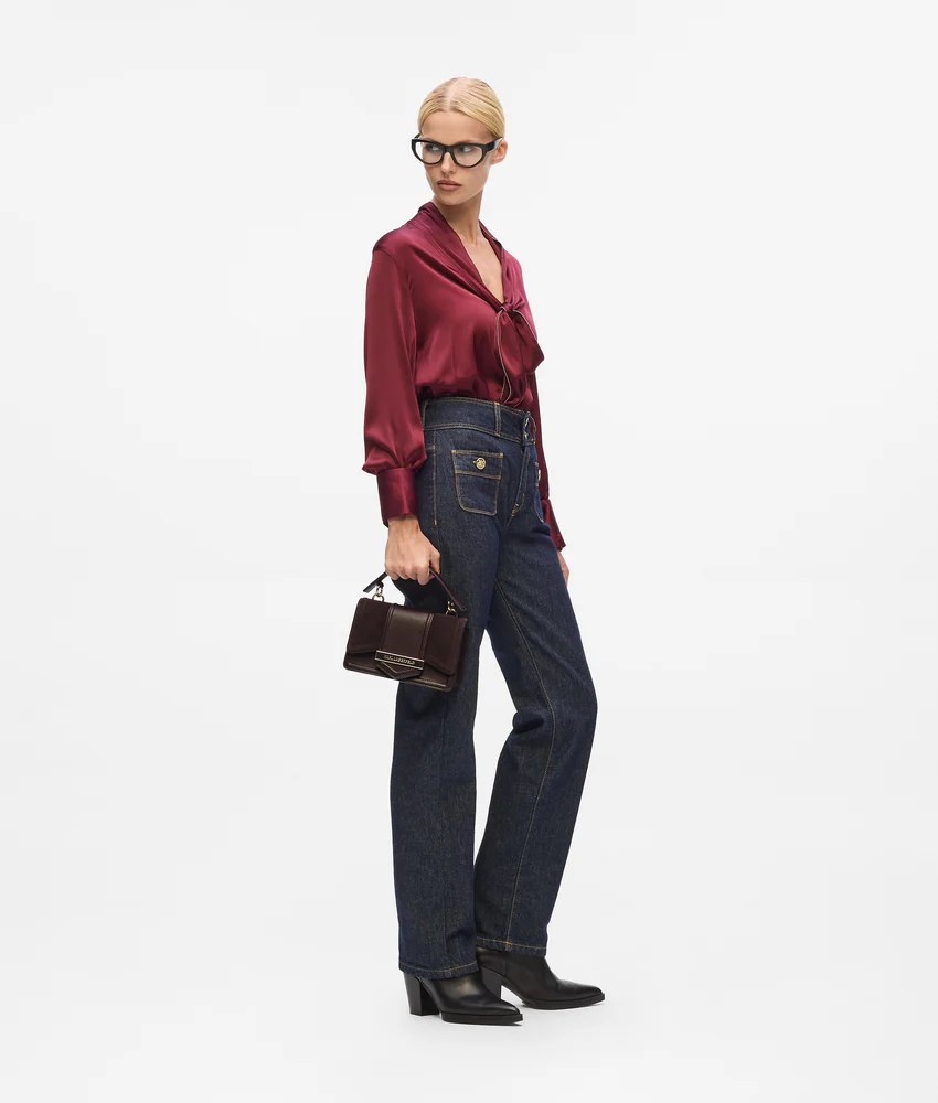 K/Nova small suede crossbody bag