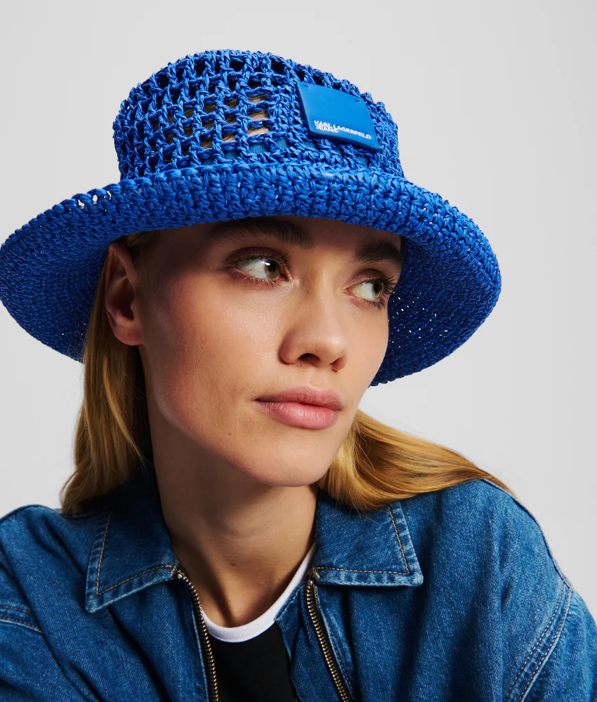 Box Logo woven bucket hat