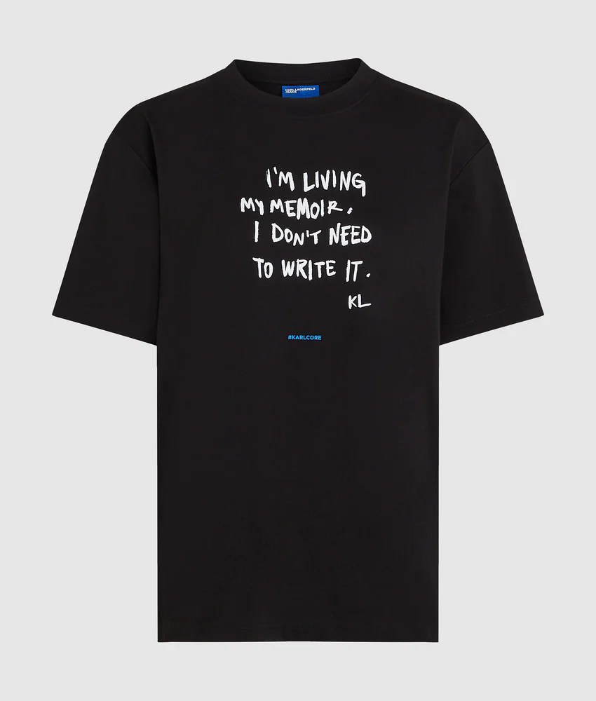 Relaxed Karl quote T-shirt