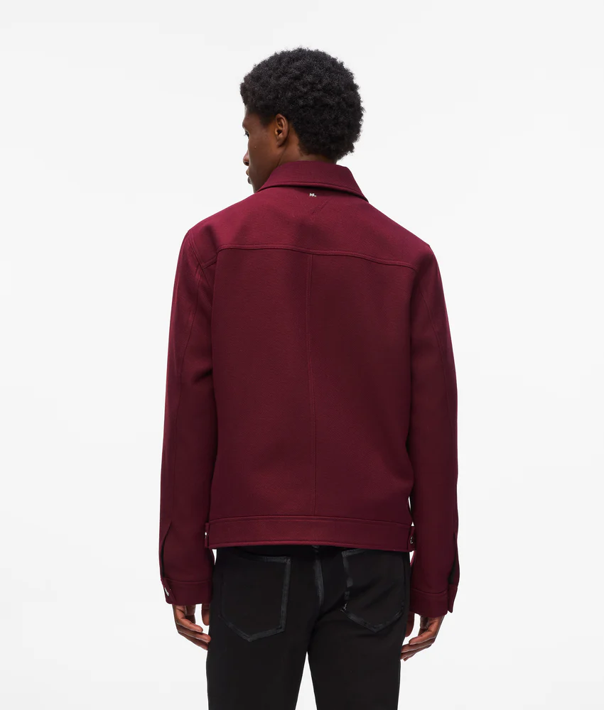 Short wool-blend jacket