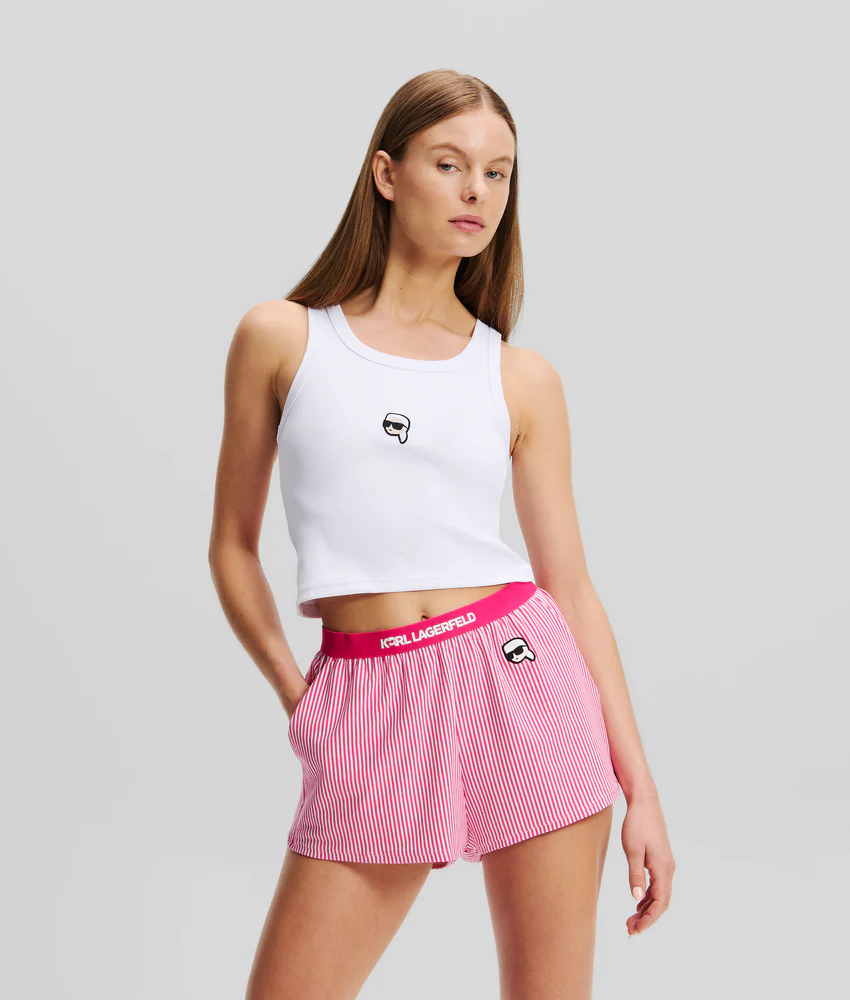 IKON CROPPED PAJAMA TANK TOP