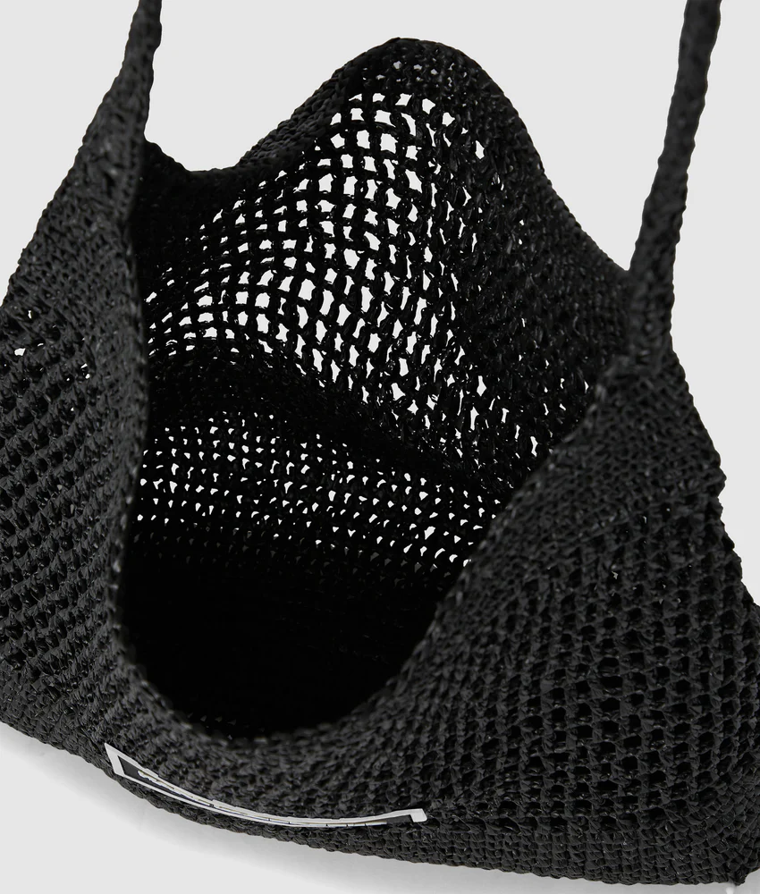 LOGO CROCHET BEACH BAG