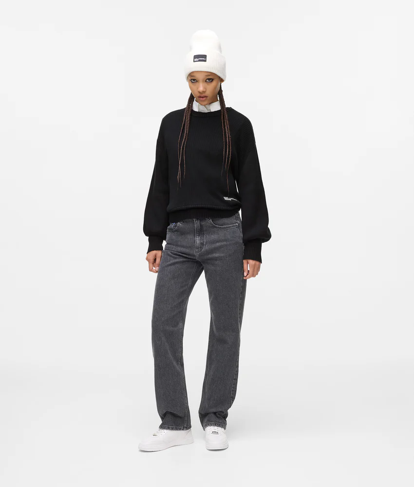 Balloon sleeve sweater