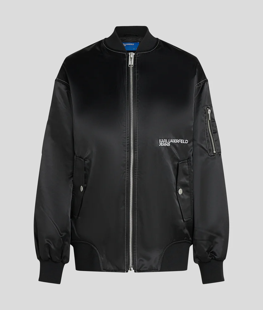 OVERSIZED SATIN BOMBER
