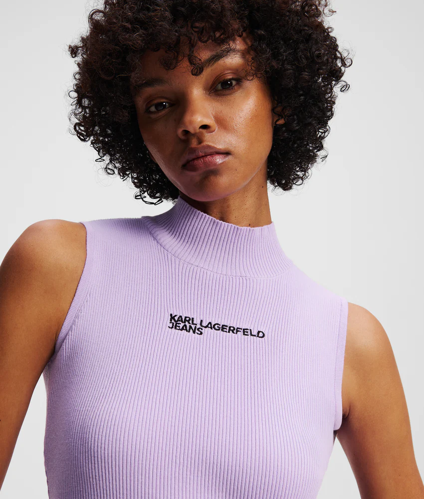 MOCK-NECK KNIT DRESS