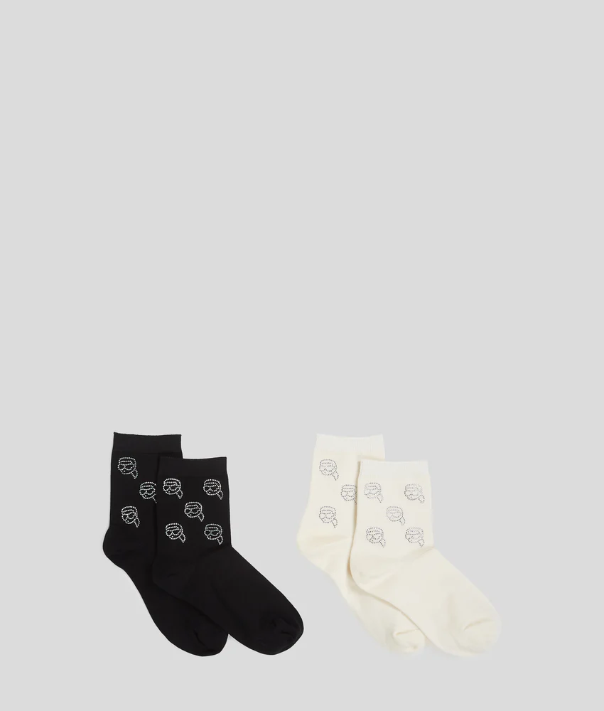 IKON RHINESTONE SOCKS �C 2-PACK