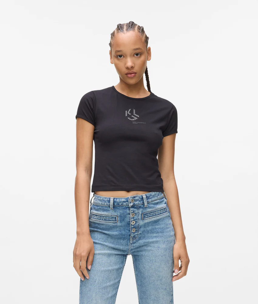 Studded monogram T-shirt