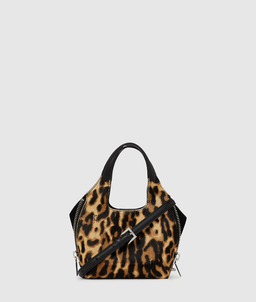 K/Hardware mini leopard tote bag