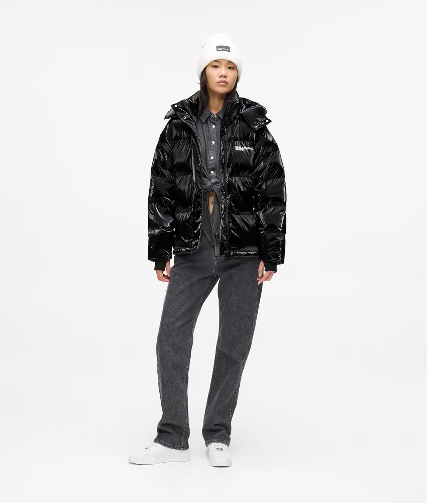 Shiny puffer jacket
