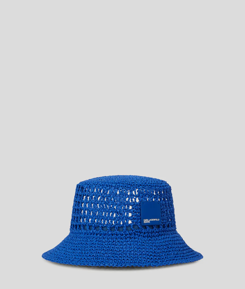 Box Logo woven bucket hat