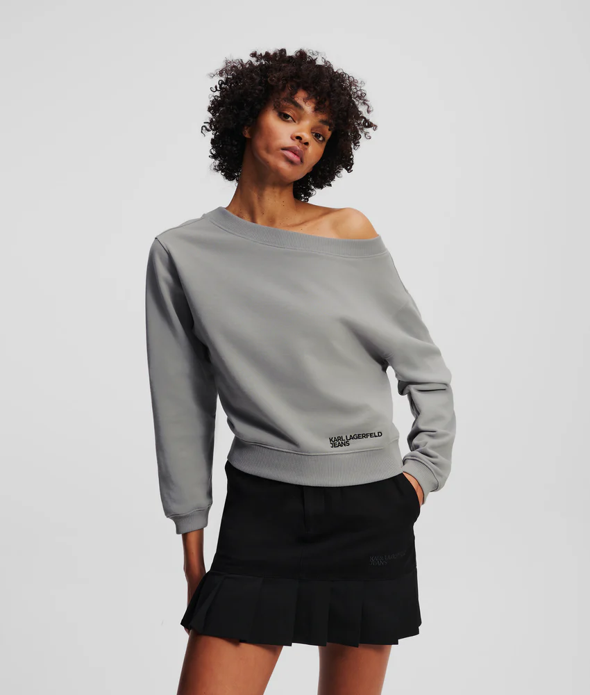 OFF-SHOULDER SWEATSHIRT