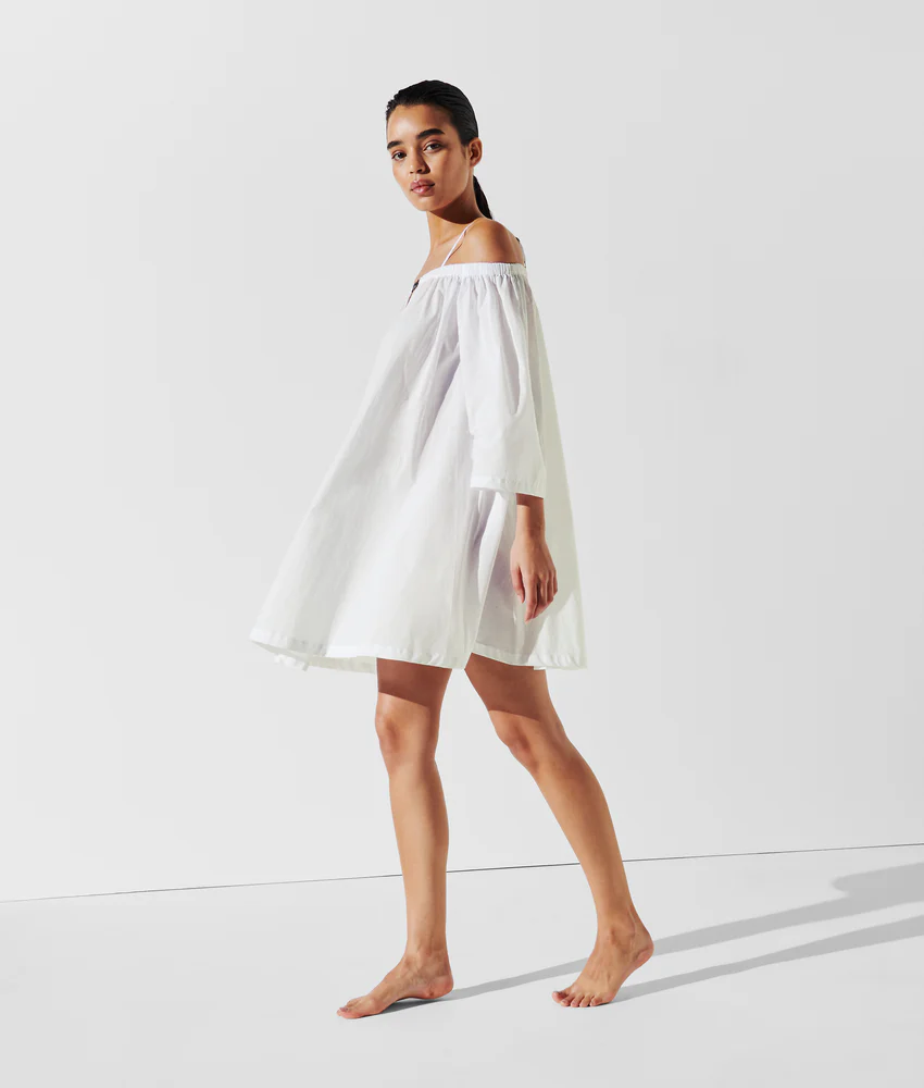 K/SIGNATURE OFF-SHOULDER BEACH DRESS
