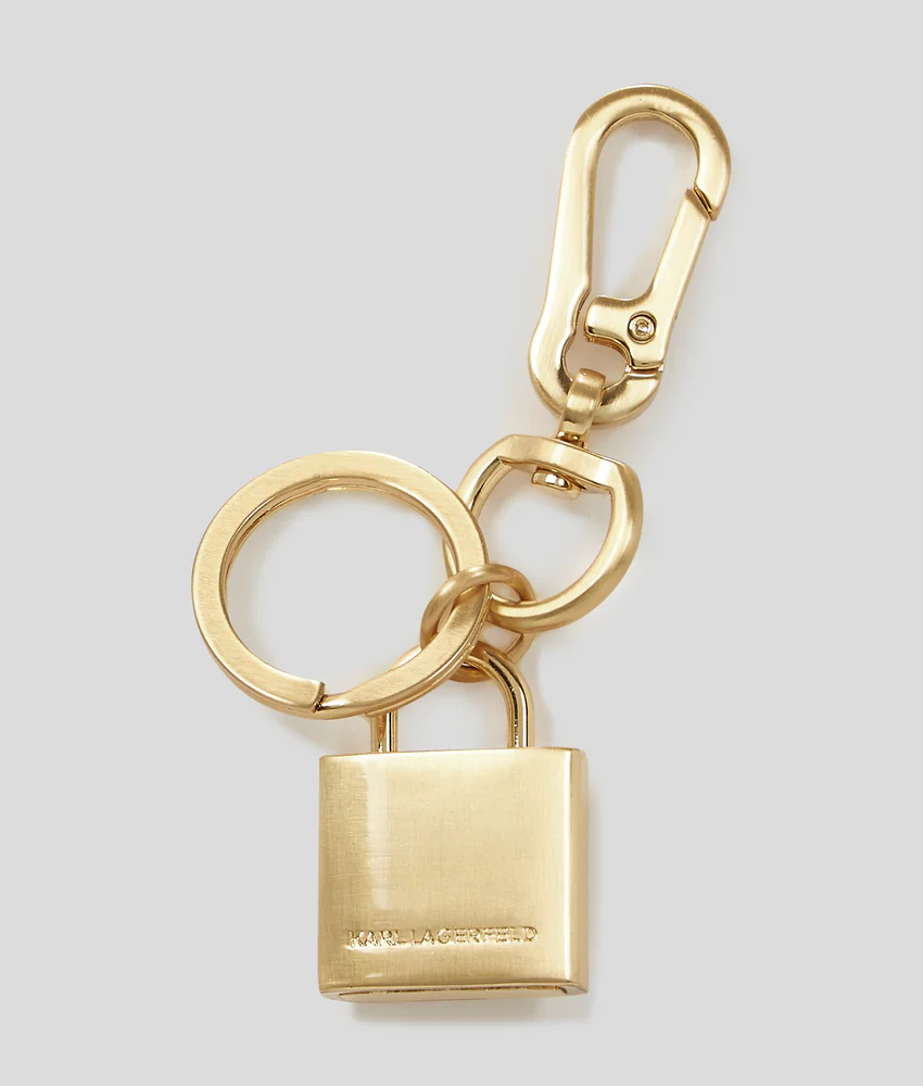 K/AUTOGRAPH PADLOCK KEYCHAIN