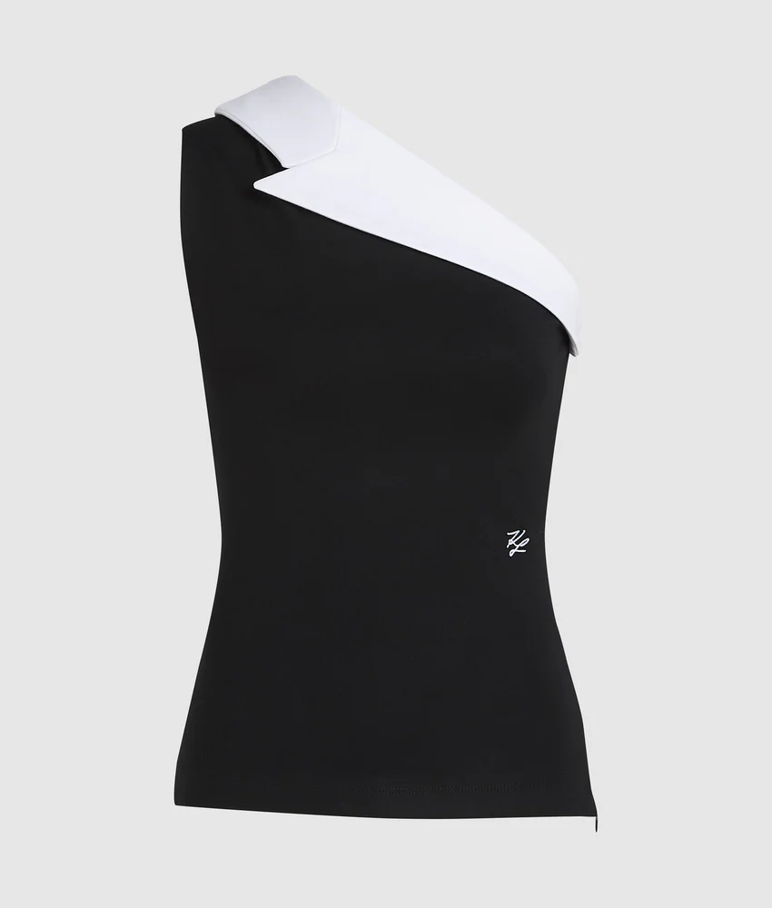 Karl DNA asymmetric lapel top